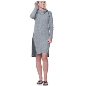 Kuhl Nova Pullover Sweater Dress Gray Blue Small